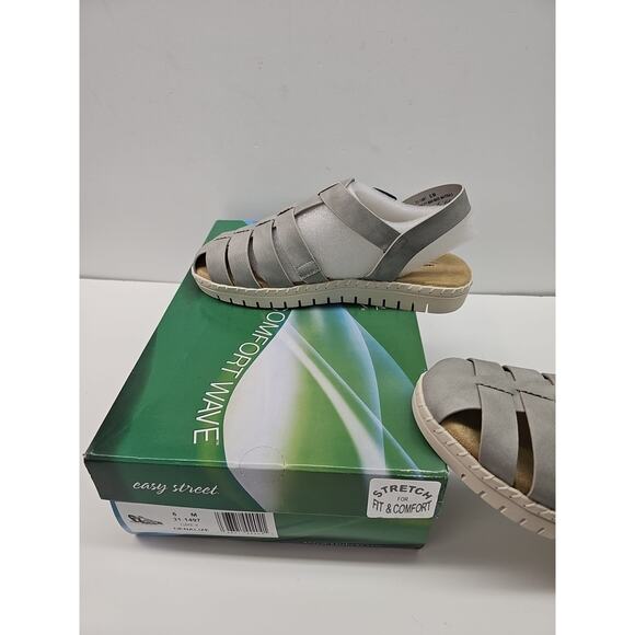 Easy Street Denalize Women’s Gray Casual Sandals / Sz 6M - Picture 8 of 9